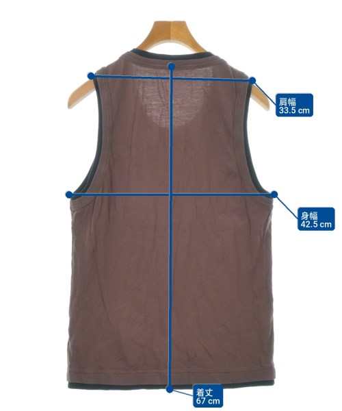 DOLCE&GABBANA（ドルチェアンドガッバーナ）タンクトップ 茶 サイズ:50(XL位) メンズ/2200725569303