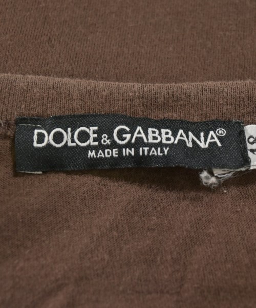 DOLCE&GABBANA（ドルチェアンドガッバーナ）Tシャツ・カットソー 茶 サイズ:48(L位) メンズ/2200725569310