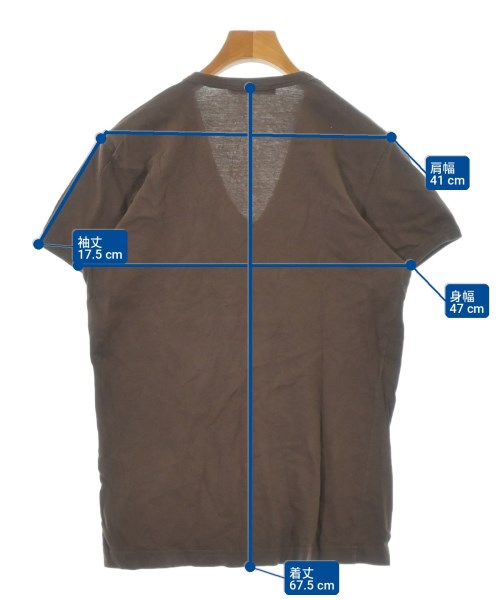 DOLCE&GABBANA（ドルチェアンドガッバーナ）Tシャツ・カットソー 茶 サイズ:48(L位) メンズ/2200725569310