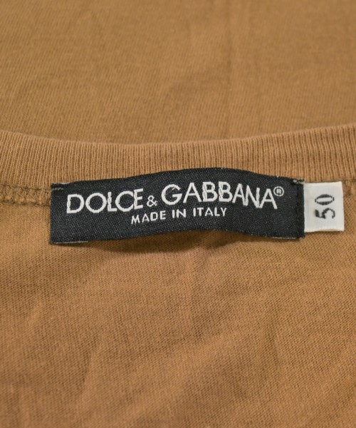 DOLCE&GABBANA（ドルチェアンドガッバーナ）Tシャツ・カットソー ベージュ サイズ:50(XL位) メンズ/2200725569327