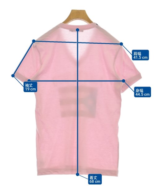 DOLCE&GABBANA（ドルチェアンドガッバーナ）Tシャツ・カットソー ピンク サイズ:46(M位) メンズ/2200726210075