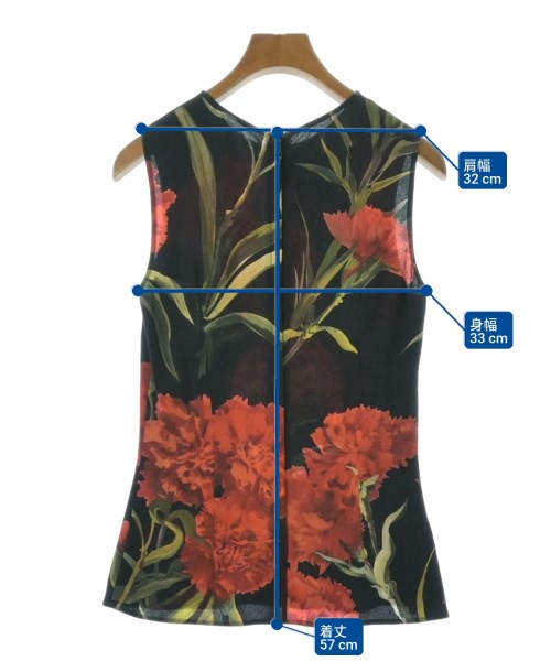 DOLCE&GABBANA（ドルチェアンドガッバーナ）ブラウス 黒 サイズ:36(XS位) レディース/2200726356049