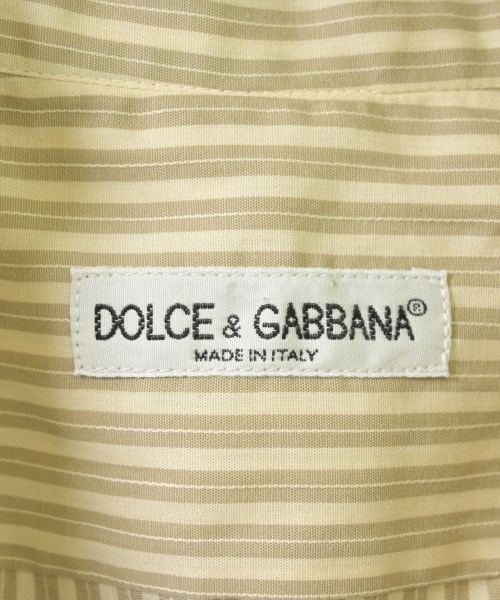 DOLCE&GABBANA（ドルチェアンドガッバーナ）カジュアルシャツ ベージュ サイズ:48(L位) メンズ/2200726533051