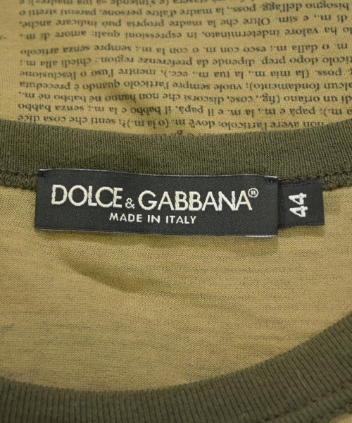 DOLCE&GABBANA（ドルチェアンドガッバーナ）Tシャツ・カットソー ベージュ サイズ:44(S位) メンズ/2200726814020
