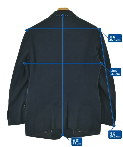 DOLCE&GABBANA（ドルチェアンドガッバーナ）テーラードジャケット 紺 サイズ:48(L位) メンズ/2200727442048