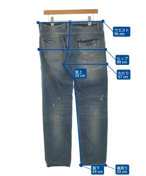 DOLCE&GABBANA（ドルチェアンドガッバーナ）デニムパンツ 青 サイズ:48(L位) メンズ/2200724080021