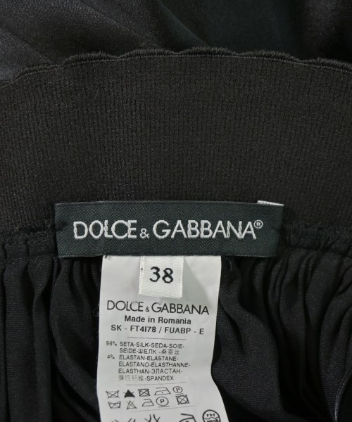 DOLCE&GABBANA（ドルチェアンドガッバーナ）ミニスカート 黒 サイズ:38(S位) レディース/2200728712072