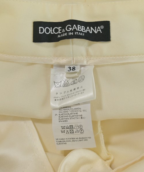DOLCE&GABBANA（ドルチェアンドガッバーナ）スラックス 白 サイズ:38(S位) レディース/2200728725010