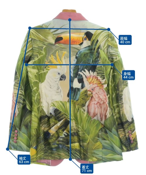 DOLCE&GABBANA（ドルチェアンドガッバーナ）テーラードジャケット 緑 サイズ:42(M位) レディース/2200728441019