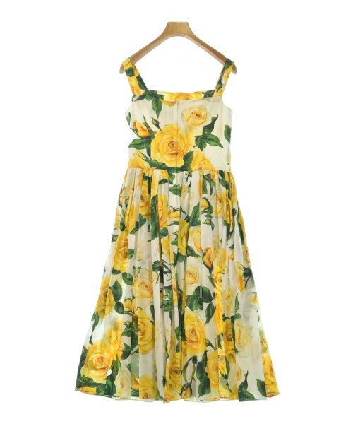 DOLCE&GABBANA（ドルチェアンドガッバーナ）ワンピース 黄 サイズ:-(L位) レディース/2200728441026