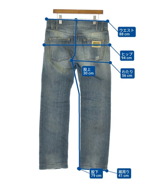 DOLCE&GABBANA（ドルチェアンドガッバーナ）デニムパンツ 紺 サイズ:48(L位) メンズ/2200683285185