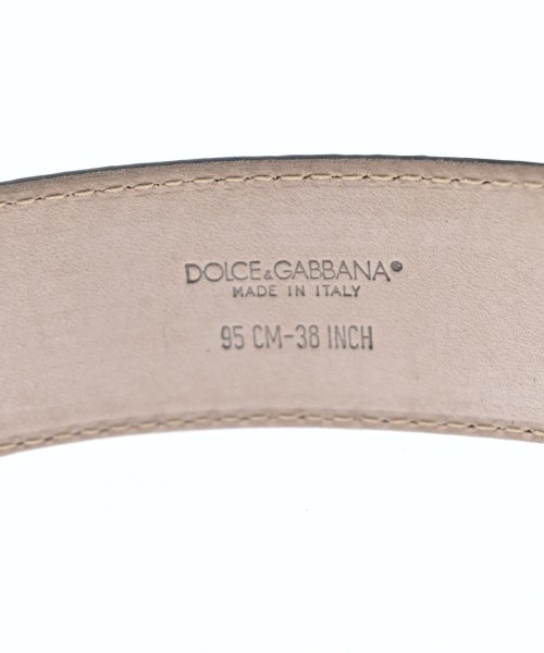 DOLCE&GABBANA（ドルチェアンドガッバーナ）ベルト 黒 サイズ:- メンズ/2200683285277