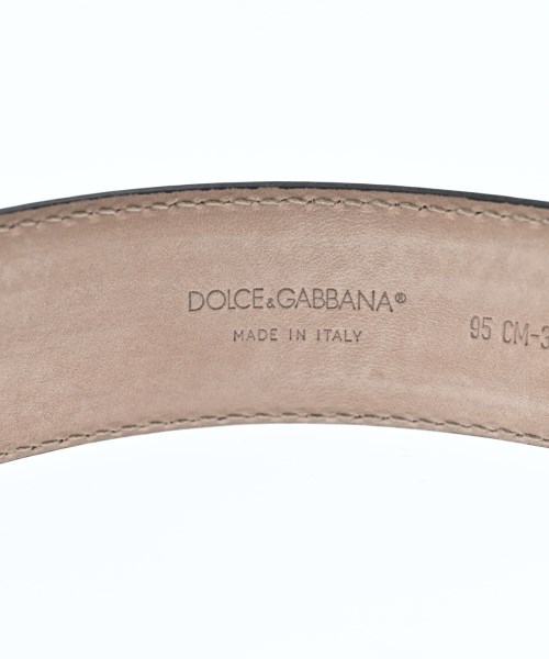 DOLCE&GABBANA（ドルチェアンドガッバーナ）ベルト 黒 サイズ:- メンズ/2200683285284