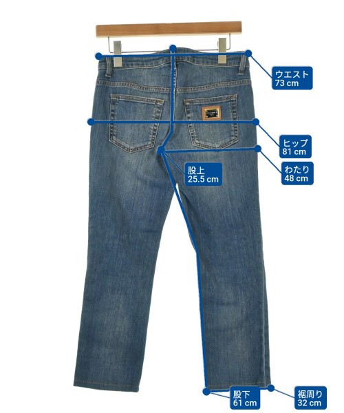 DOLCE&GABBANA（ドルチェアンドガッバーナ）デニムパンツ 紺 サイズ:38(S位) レディース/2200684459028