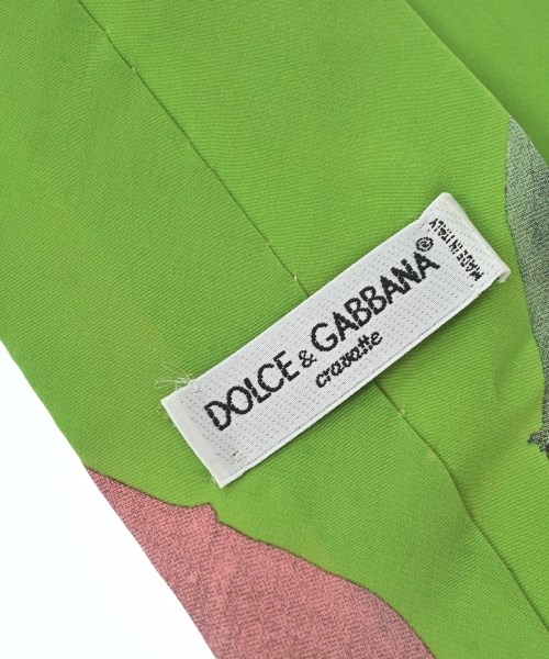 DOLCE&GABBANA（ドルチェアンドガッバーナ）ネクタイ 緑 サイズ:- メンズ/2200684593166