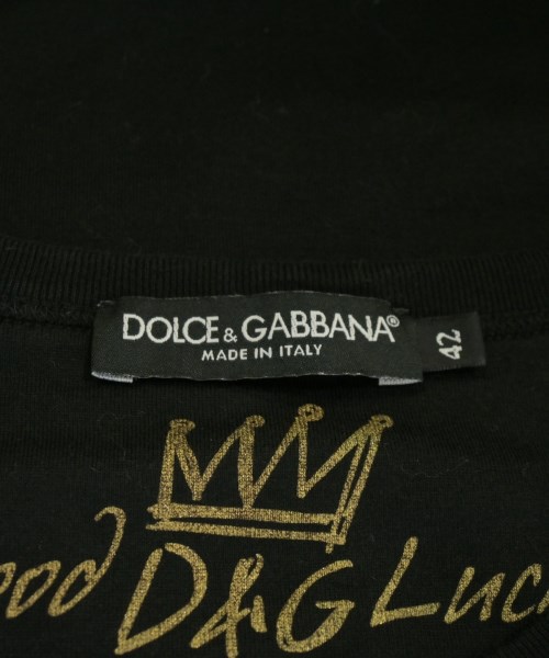DOLCE&GABBANA（ドルチェアンドガッバーナ）Tシャツ・カットソー 黒 サイズ:42(XS位) メンズ/2200684684024