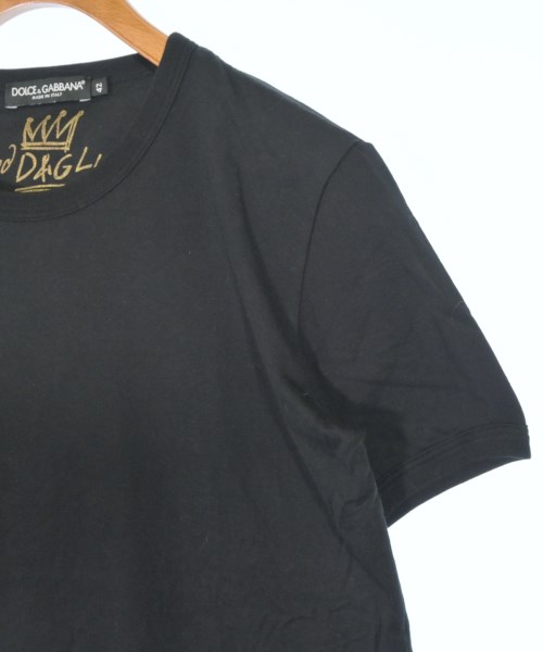 DOLCE&GABBANA（ドルチェアンドガッバーナ）Tシャツ・カットソー 黒 サイズ:42(XS位) メンズ/2200684684024