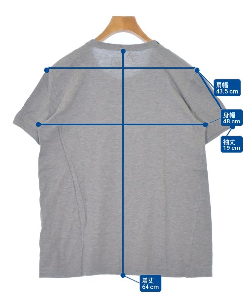 DOLCE&GABBANA（ドルチェアンドガッバーナ）Tシャツ・カットソー グレー サイズ:44(S位) メンズ/2200684684031