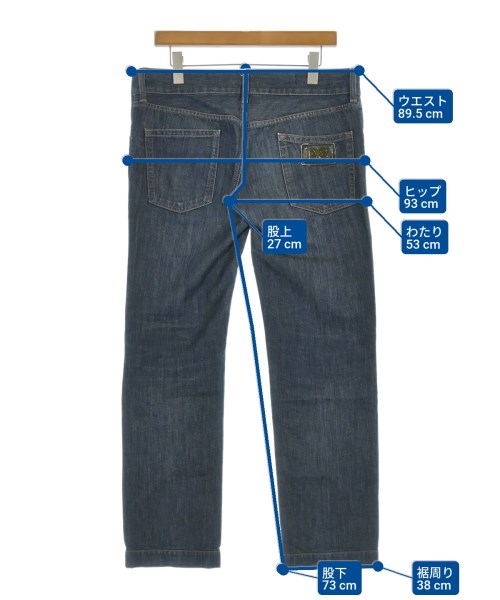DOLCE&GABBANA（ドルチェアンドガッバーナ）デニムパンツ 紺 サイズ:50(XL位) メンズ/2200686531067