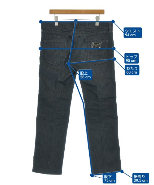 DOLCE&GABBANA（ドルチェアンドガッバーナ）デニムパンツ 黒 サイズ:50(XL位) メンズ/2200686531074