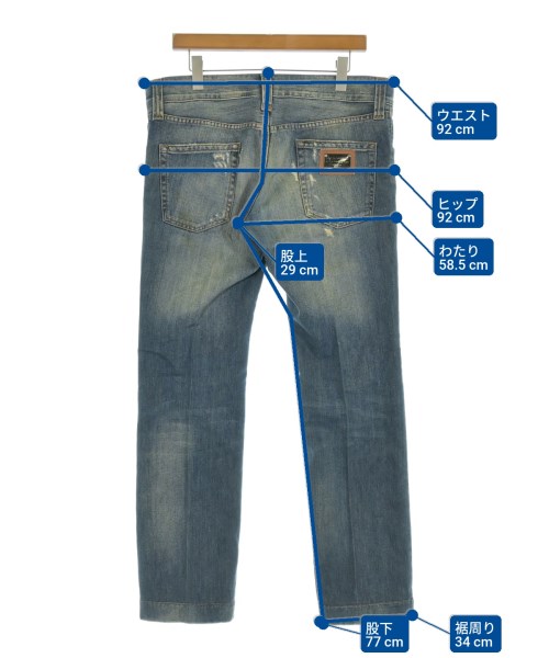 DOLCE&GABBANA（ドルチェアンドガッバーナ）デニムパンツ 青 サイズ:50(XL位) メンズ/2200686531081
