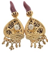 DOLCE&GABBANA（ドルチェアンドガッバーナ）ピアス・イヤリング ゴールド サイズ:- レディース/2200686543381