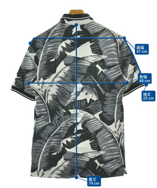DOLCE&GABBANA（ドルチェアンドガッバーナ）ポロシャツ グレー サイズ:44(S位) メンズ/2200686735021