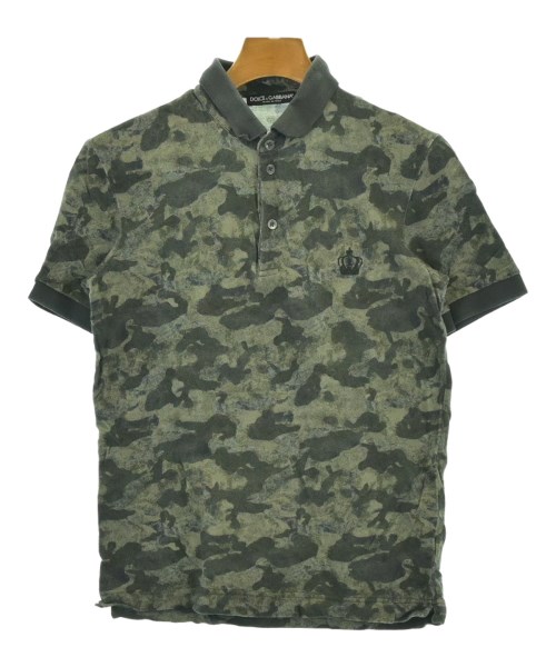 DOLCE&GABBANA(ドルチェアンドガッバーナ)ポロシャツ カーキ サイズ:44(S位)/2200686735052