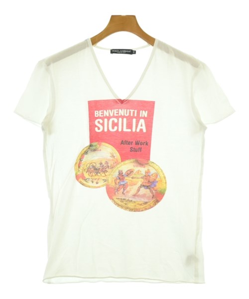 DOLCE&GABBANA(ドルチェアンドガッバーナ)Tシャツ・カットソー 白 サイズ:44(S位)/2200686735151