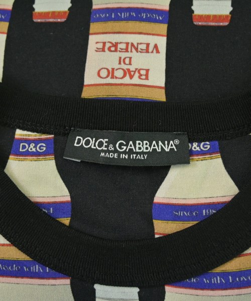 DOLCE&GABBANA（ドルチェアンドガッバーナ）Tシャツ・カットソー 黒 サイズ:44(S位) メンズ/2200686735229