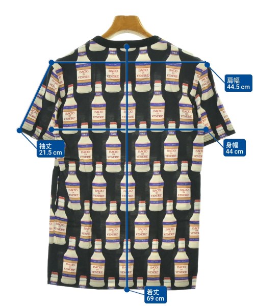 DOLCE&GABBANA（ドルチェアンドガッバーナ）Tシャツ・カットソー 黒 サイズ:44(S位) メンズ/2200686735229
