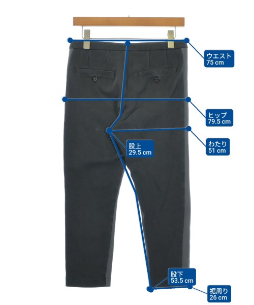 DOLCE&GABBANA（ドルチェアンドガッバーナ）クロップドパンツ 黒 サイズ:44(S位) メンズ/2200686735304