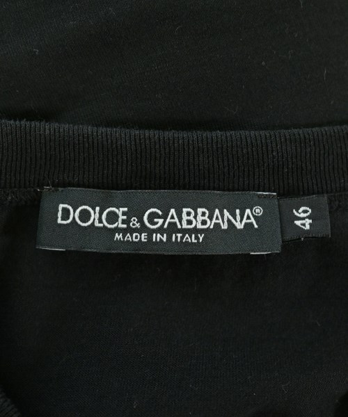 DOLCE&GABBANA（ドルチェアンドガッバーナ）Tシャツ・カットソー 黒 サイズ:46(M位) メンズ/2200687845057