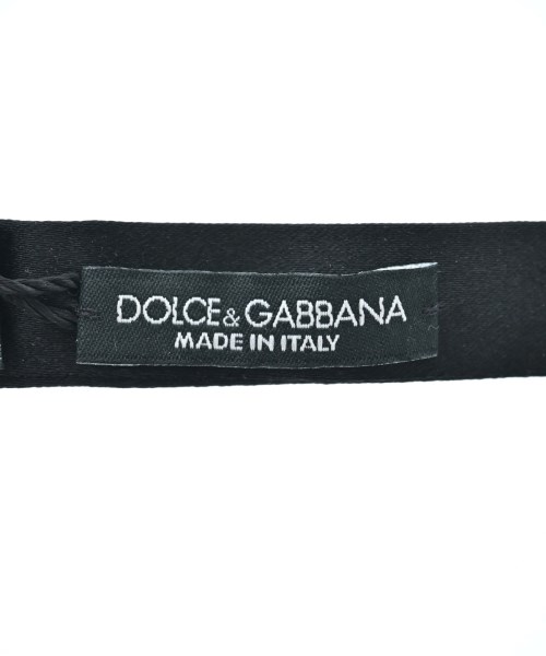 DOLCE&GABBANA（ドルチェアンドガッバーナ）ネクタイ 黒 サイズ:- メンズ/2200689476181