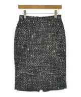 DOLCE&GABBANA（ドルチェアンドガッバーナ）ひざ丈スカート 黒 サイズ:40(M位) レディース/2200683201031