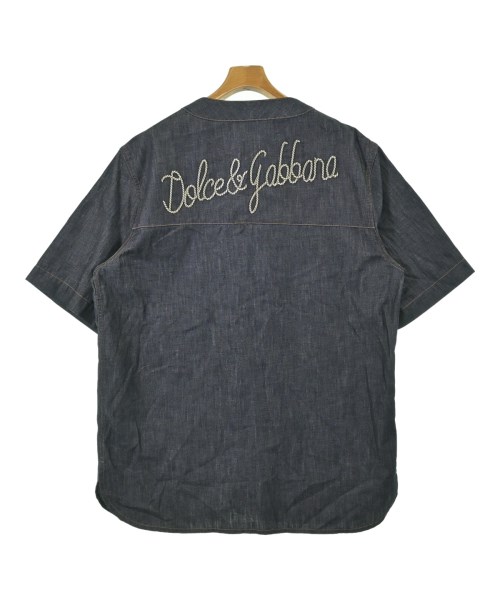 DOLCE&GABBANA（ドルチェアンドガッバーナ）カジュアルシャツ 紺 サイズ:L メンズ/2200690451061