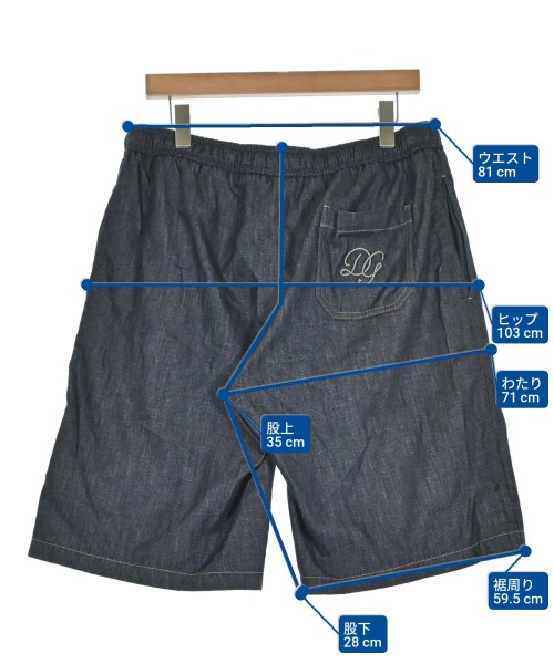 DOLCE&GABBANA（ドルチェアンドガッバーナ）ショートパンツ 紺 サイズ:50(L位) メンズ/2200690451078