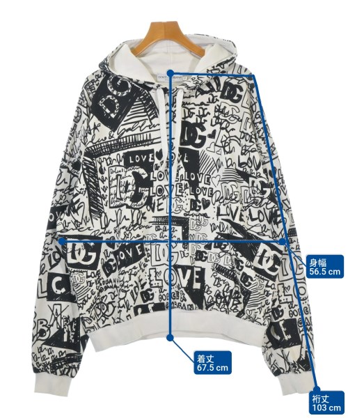 DOLCE&GABBANA（ドルチェアンドガッバーナ）パーカー 白 サイズ:XL メンズ/2200690916041