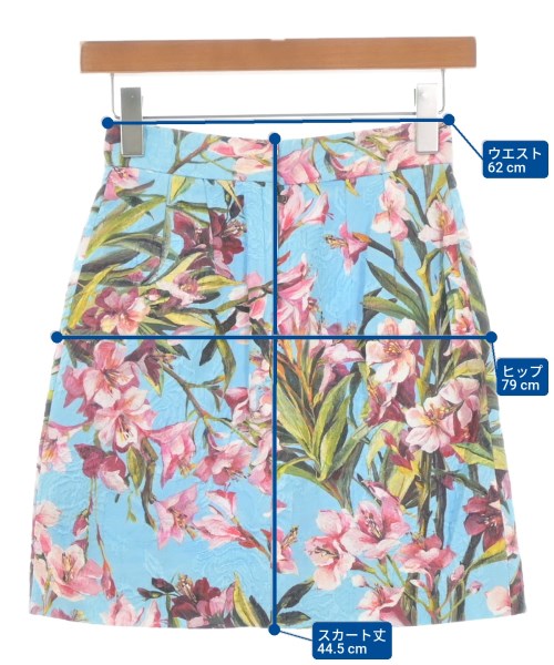DOLCE&GABBANA（ドルチェアンドガッバーナ）ミニスカート 青 サイズ:36(XS位) レディース/2200691939094