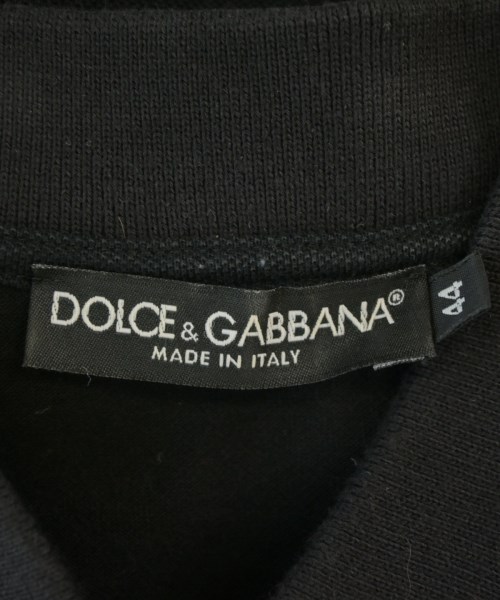 DOLCE&GABBANA（ドルチェアンドガッバーナ）ポロシャツ 黒 サイズ:44(S位) メンズ/2200692860168