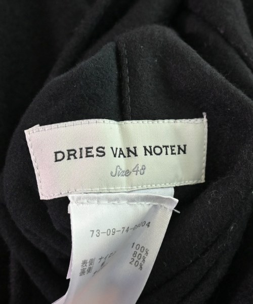 DRIES VAN NOTEN（ドリスヴァンノッテン）ステンカラーコート 黒 ...