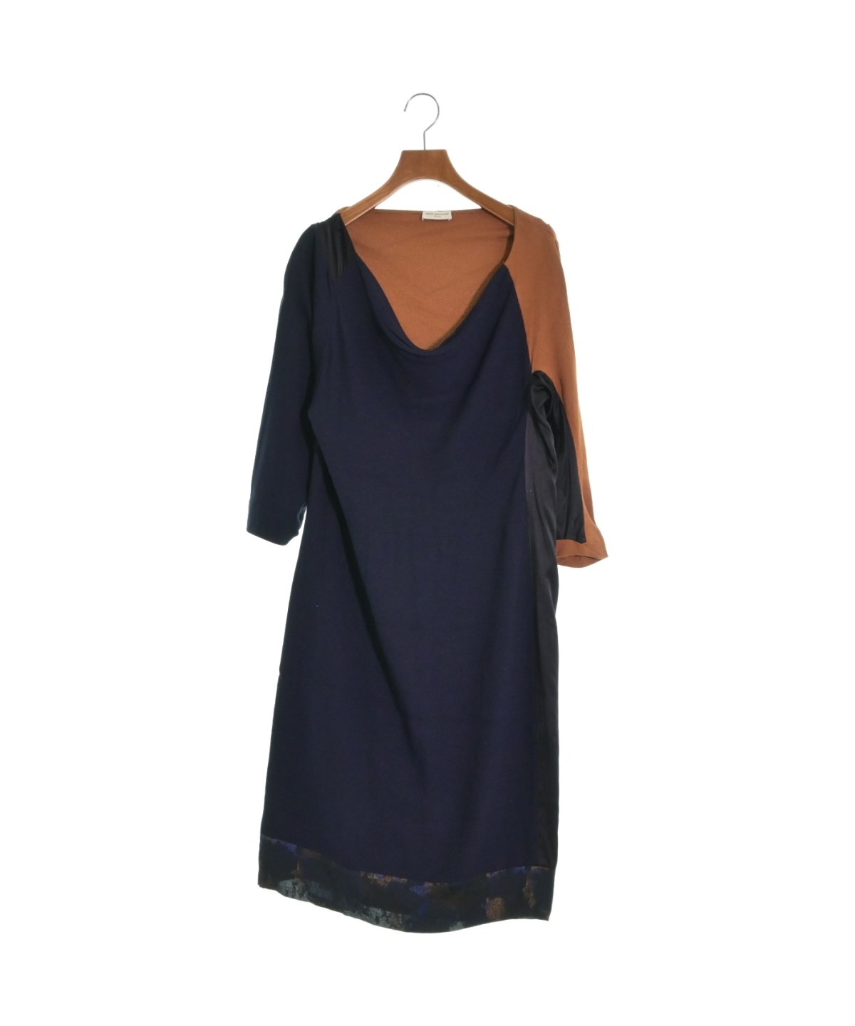 【値下げ】DRIES VAN NOTEN ワンピース（サイズ38） DRIES VAN NOTEN（ドリスヴァンノッテン）ワンピース 紺 サイズ
