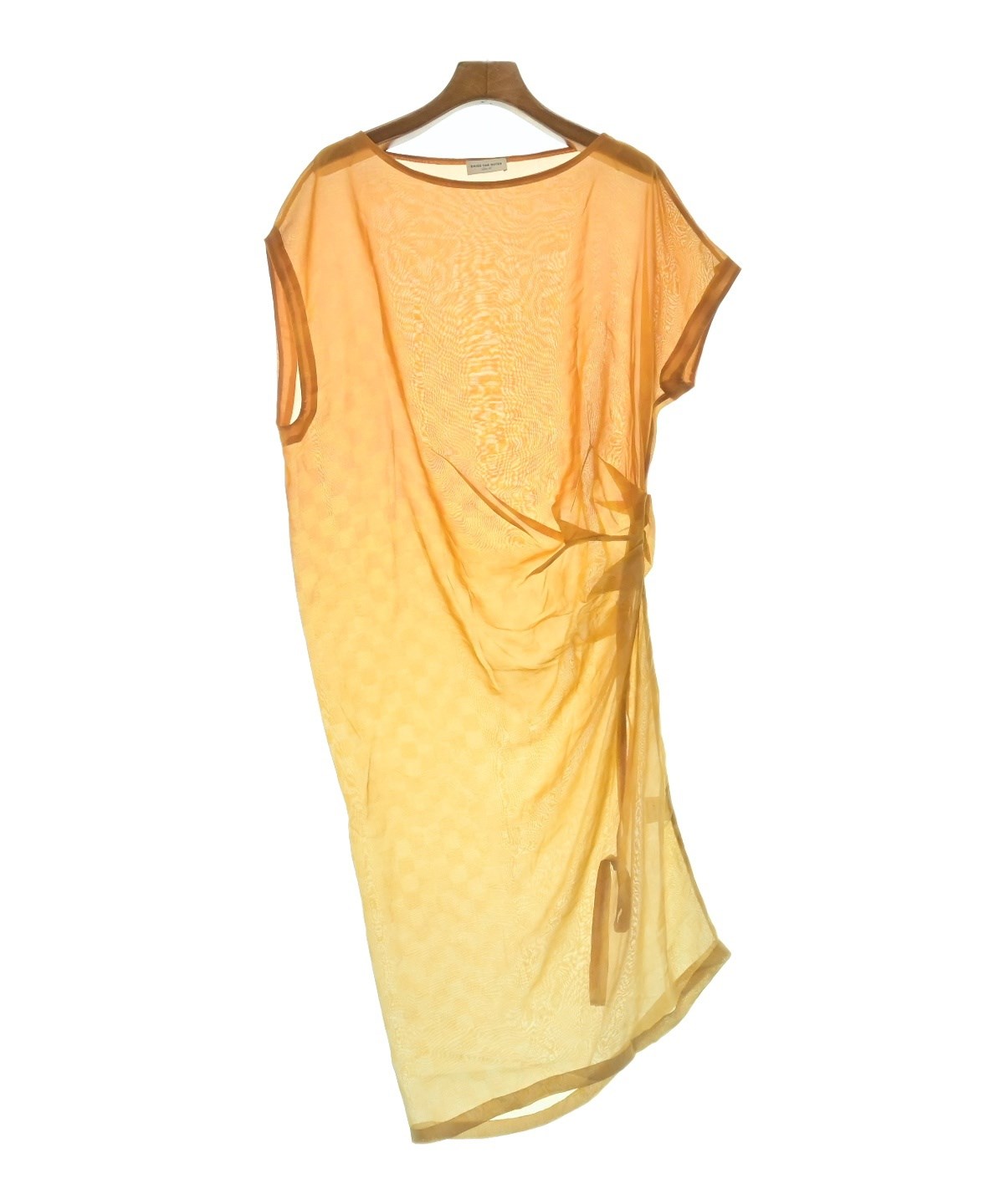DRIES VAN NOTEN（ドリスヴァンノッテン）ワンピース 黄 サイズ:36(XS