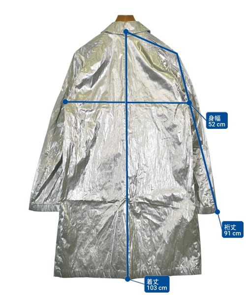 DRIES VAN NOTEN（ドリスヴァンノッテン）ステンカラーコート シルバー サイズ:46(M位) メンズ/2200637072014