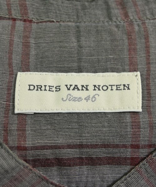 DRIES VAN NOTEN（ドリスヴァンノッテン）カジュアルシャツ グレー サイズ:46(M位) メンズ/2200594035886