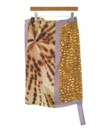 DRIES VAN NOTEN（ドリスヴァンノッテン）ひざ丈スカート 茶 サイズ:ONE レディース/2200637114110