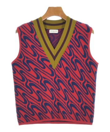 ドリスバンノッテンレディースリボン付きドット柄ニットベスト古着ウール100% ドリスバンノッテンレディースリボン付きドット柄ニットベスト古着