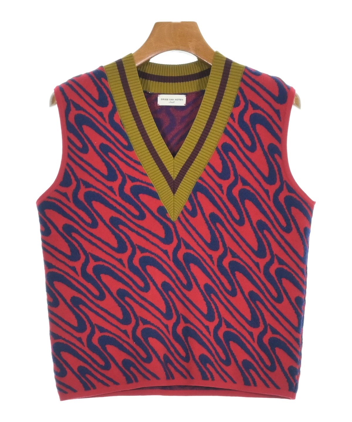 DRIES VAN NOTEN（ドリスヴァンノッテン）ベスト 赤 サイズ:S