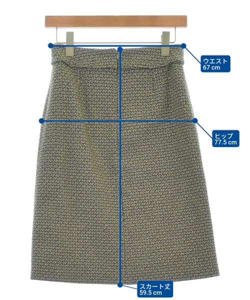 DRIES VAN NOTEN（ドリスヴァンノッテン）ひざ丈スカート ベージュ サイズ:34(XXS位) レディース/2200628306098