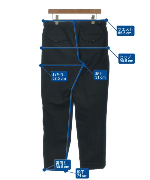 DRIES VAN NOTEN（ドリスヴァンノッテン）スラックス 紺 サイズ:48(L位) メンズ/2200640463021